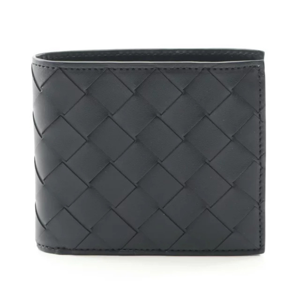 Bottega Veneta Intrecciato Bifold Wallet Leather Black